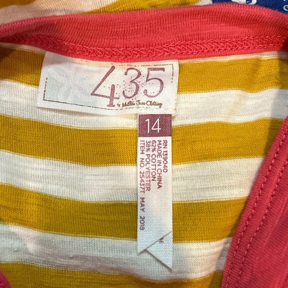 Matilda Jane 435 girls size 14 sleeveless swing top with lattice detail in back - Picture 2 of 5